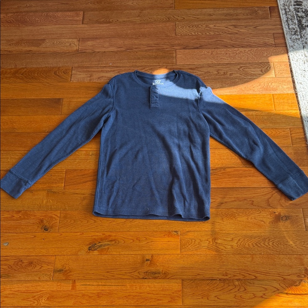 Blue Long Sleeve Athletic Tee